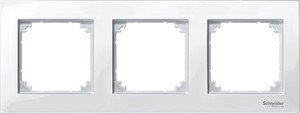 Фото Schneider Electric Merten M-Plan MTN515319 Рамка 3-постовая (универсальная, полярно-белый)