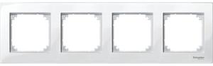 Фото Schneider Electric Merten M-Plan MTN515419 Рамка 4-постовая (универсальная, полярно-белый)