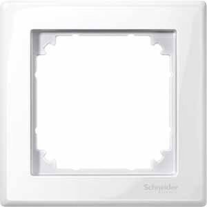 Фото Schneider Electric Merten M-Smart MTN478119 Рамка 1-постовая (универсальная, полярно-белый)