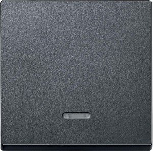 Фото Schneider Electric System M MTN431014 Клавиша одиночная с линзой (индикация, антрацит)