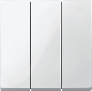 Фото Schneider Electric System M MTN312619 Клавиша тройная (полярно-белая)
