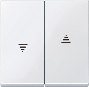 Фото Schneider Electric System M MTN432425 Клавиша двойная для рольставней (белая)