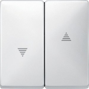 Фото Schneider Electric Merten Artec/Antique MTN411519 Клавиша для жалюзи двойная (полярно-белая)