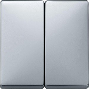 Фото Schneider Electric Merten Artec/Antique MTN412560 Клавиша выключателя двойная (алюминий)