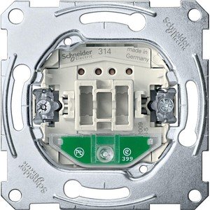 Фото Schneider Electric System M QuickFlex MTN3131-0000 Выключатель одноклавишный (10 А, механизм, подсветка, скрытая установка)