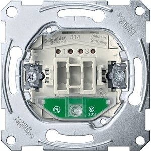 Фото Merten Merten Antique/Merten Artec MTN3137-0000 Переключатель одноклавишный (10 А, подсветка, механизм, с/у)