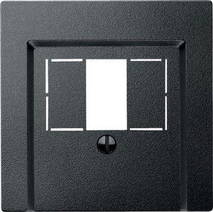 Фото Schneider Electric System M MTN297914 Крышка розетки информационной (Audio/USB, антрацит)
