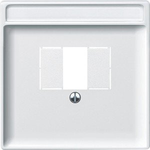 Фото Schneider Electric Merten Artec MTN297819 Крышка розетки информационной (RJ11/RJ45/Audio/USB, TAE, полярно-белая)