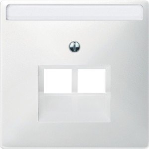 Фото Schneider Electric Merten Artec/Antique MTN292619 Крышка розетки компьютерной (2xRJ45, полярно-белая)