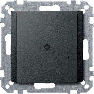 Фото Schneider Electric Merten System M MTN295514 Вывод кабеля (под рамку, скрытая установка, антрацит)