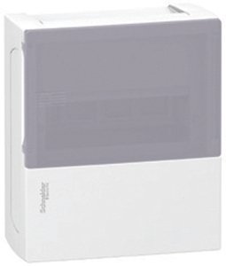 Фото Schneider Electric MIP12108 MINI PRAGMA ЩИТ НАВЕСНОЙ С БЕЛОЙ ДВ. 1РЯД/8МОД,IP40,IK07,63А,2 клеммы,Италия
