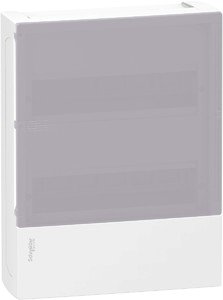 Фото Schneider Electric MIP12212T MINI PRAGMA ЩИТ НАВЕСНОЙ С ДЫМЧАТОЙ ДВ. 2РЯД/24МОД,IP40,IK07,63А,2 клеммы,Италия