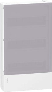 Фото Schneider Electric MIP12312T MINI PRAGMA ЩИТ НАВЕСНОЙ С ДЫМЧАТОЙ ДВ. 3РЯД/36МОД,IP40,IK07,63А,2 клеммы,Италия
