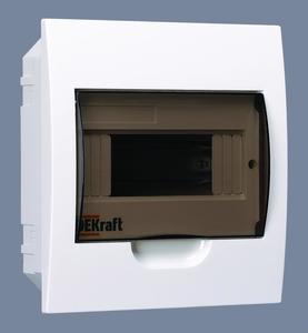 Фото DEKraft 31003DEK Корпус пласт. встраиваемый 8 модулей, IP41, ЩРВ-