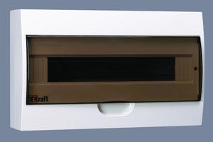Фото DEKraft 31012DEK Корпус пласт. навесной 18 модулей, IP41, ЩРН-П-18 D