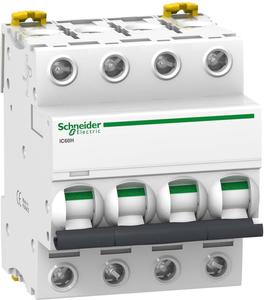 Фото Schneider Electric Acti 9 A9F89425 Автоматический выключатель четырехполюсный 25А (10 кА, C)
