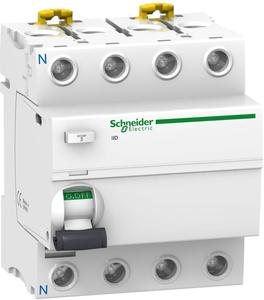 Фото Schneider Electric Acti 9 A9R12440 Выключатель дифференциального тока четырехполюсный 40А 100мА (тип AC)