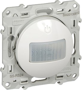 Фото Schneider Electric Odace S52R524 Датчик движения и присутствия (112°, двухпроводный, под рамку, с/у, белый)