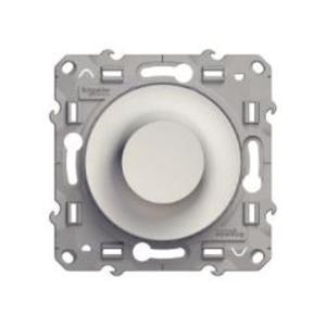 Фото Schneider Electric Odace S52R518 Светорегулятор поворотно-нажимной (100 Вт, под рамку, с/у, белый)