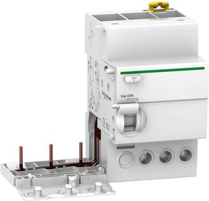 Фото Schneider Electric Acti 9 A9V41325 Выключатель дифференциального тока трехполюсный 25А 30мА (тип AC)