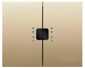 Фото Legrand Galea Life 771470 Клавиша двойная (индикация, titanium)