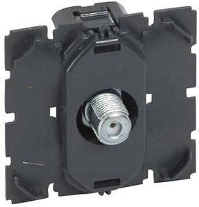 Фото Legrand Celiane 067380 Розетка телевизионная (TV, тип F, звезда, механизм, 1.5 дБ, скрытая установка)