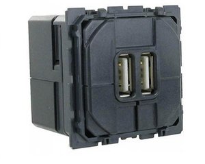 Фото Legrand Celiane 067462 Розетка USB (2xUSB, механизм, скрытая установка)