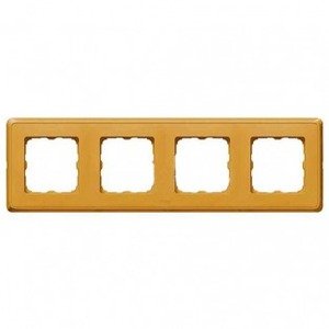 Фото Legrand Cariva 773664 Рамка 4-постовая (матовое золото)