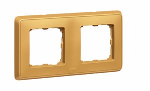 Фото Legrand Cariva 773662 Рамка 2-постовая (матовое золото)