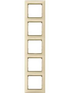Фото Legrand Valena 770389 Рамка 5-постовая (вертикальная, светлое дерево/серый штрих)