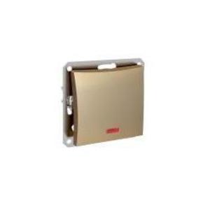 Фото Schneider Electric Дуэт WDE000463 Переключатель одноклавишный (10 А, подсветка, под рамку, с/у, шампань)