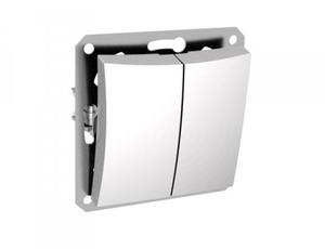 Фото Schneider Electric WDE000151 ДУЭТ 2-клавишный ВЫКЛЮЧАТЕЛЬ, сх.5, 10АХ, механизм, БЕЛЫЙ