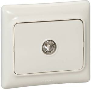 Фото Legrand Kaptika 782145 Розетка телевизионная (TV, 2 дБ, в сборе, скрытая установка, слоновая кость)