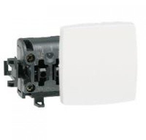 Фото Legrand Oteo 086101 Переключатель проходной (10 А, под коробку, открытая установка, белый)
