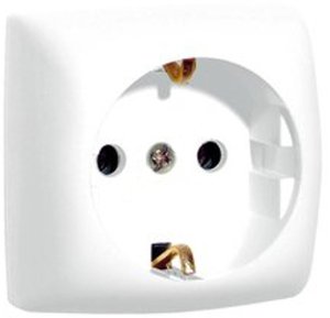 Фото Legrand Oteo 086129 Розетка с заземляющим контактом (16 А, под коробку, открытая установка, белая)