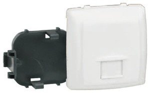 Фото Legrand Oteo 086133 Розетка компьютерная (RJ45, под коробку, открытая установка, белая)