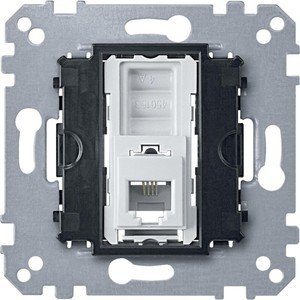 Фото Schneider Electric System M MTN463501 Розетка телефонная (RJ12, 6P4C, механизм, скрытая установка)