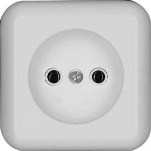 Фото Schneider Electric Прима RA10-164M-B Розетка одинарная (10 А, IP20, в сборе, открытая установка, белая)