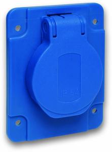 Фото Schneider Electric PratiKa PKS62B Розетка стационарная 2P+PE (10/16А, 250В, IP54, винты сбоку)