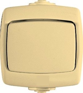 Фото Schneider Electric Рондо VA66-102B-SI Переключатель одноклавишный (6 А, в сборе, о/у, слоновая кость)