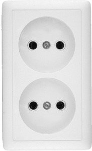 Фото Schneider Electric Хит RA16-237-B Розетка двойная (16 А, IP20, в сборе, открытая установка, белая)