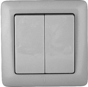 Фото Schneider Electric VS56-234-B ХИТ С/У 2-клавишный ВЫКЛЮЧАТЕЛЬ 6А, 250В, БЕЛЫЙ. Россия