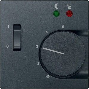 Фото Merten M-Elegance/M-Plan MTN535814 Крышка для терморегулятора (поворотный, антрацит)
