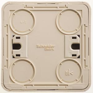 Фото Schneider Electric Этюд KA10-001K Выключатель с самовозвратом (10 А, в сборе, открытая установка, кремовый)