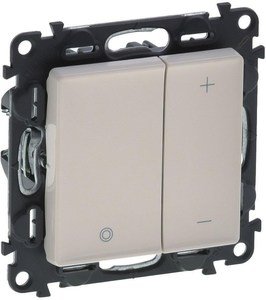 Фото Legrand Valena Life 752562 Светорегулятор кнопочный (400 Вт, под рамку, скрытая установка, слоновая кость)