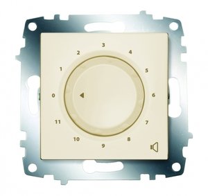 Фото ABB Cosmo 619-010300-261 Переключатель одноклавишный (10 А, под рамку, с/у, кремовый)