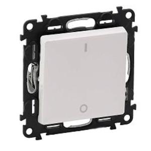 Фото Legrand Valena Life 752402 Выключатель одноклавишный двухполюсный (16 А, под рамку, с/у, белый)