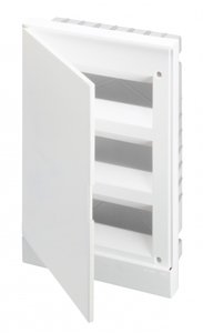 Фото ABB 1SZR004002A1109 Basic E Бокс в нишу 36М белая непрозрачная дверь 3 ряда (c клеммами)