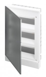 Фото ABB 1SZR004002A1209 Basic E Бокс в нишу 36М серая прозрачная дверь 3 ряда (c клеммами)