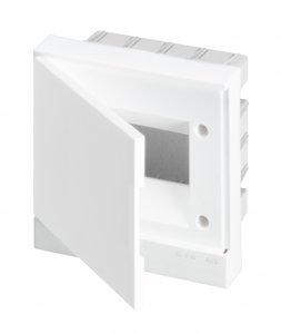 Фото ABB 1SZR004002A1102 Basic E Бокс в нишу 6М белая непрозрачная дверь (c клеммами)